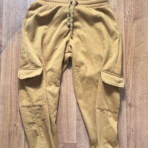 Women's Mustard Cargo Pants